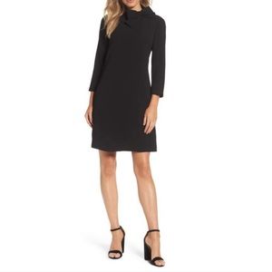 Eliza J bow crepe a-line dress